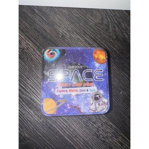 Brand New! Qurious Space STEM Flash Card Game - Explore, Match, Quiz and Spin